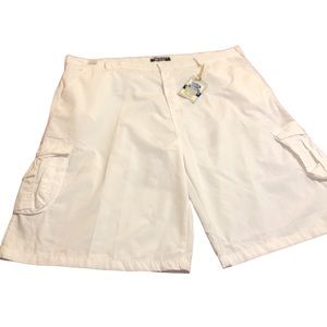 Diamond Stash White Cargo Shorts Size 50
